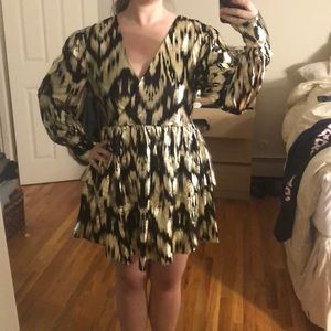 Gold & black HM dress US 8 EUR 10 NWT